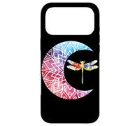 Dragonfly Crescent Moon Watercolor Floral Celestial Art Case for iPhone 17 Pro Max