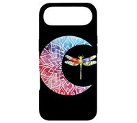 Dragonfly Crescent Moon Watercolor Floral Celestial Art Case for iPhone Air