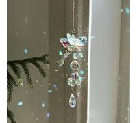 Dragonfly Crystal Sun Catcher Window Hanging Decoration Car Hanging Decoration Garden Rainbow Maker for Home