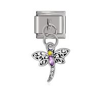 Dragonfly Dangle Charm fits all classic 9mm Italian Style Charm Bracelet - UK stock