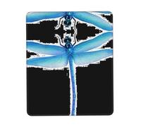 Dragonfly Desk Pad, Washable for Office/Gaming/Writing, Rubber Base, Polyester Surface