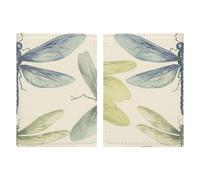 Dragonfly Drawing Passport Holder Passport Wallet PU Leather Passports Protective Cover Slim Travel Accessories