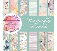 Dragonfly Dreams 8 1/2" x 8 1/2" Scrapbook Paper Pad: 36 sheets (12 designs, 3 of each design) plus BONUS PAGES (8 1/2" x 8 1/2")