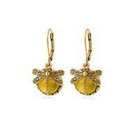 Dragonfly Earrings for Women Vintage Rhinestone Crystal Dangle Earrings Cute Dangle Drop Earrings, Metal, No Gemstone