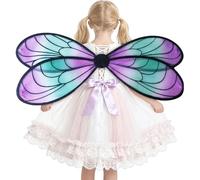 Dragonfly Fairy Wings - Polyester Costume | Creative Reusable Pretend Play Wings For Kids | Photo Props Stage Show Masquerade Party Halloween Dress Up For Christmas, Birthday, Cosplay, Performance