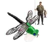 Dragonfly Fishing Bait, Dragonfly Fishing Fly Double Skirt Wings with Hooks, Pseudo Bait for Fly Simulation for Ponds, Fresh Water, Lakes, Areas