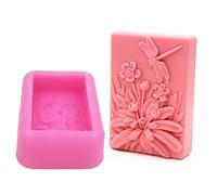 Dragonfly Flower Silicone Soap Mold Candle Mold Fondant Chocolate Candy Cake Decorating Baking Tools Polymer Clay Wax Silicone Molds