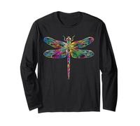 Dragonfly Flying Insects Colorful Wings Cute Dragonflies Long Sleeve T-Shirt