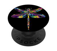 Dragonfly Flying Insects Colorful Wings Cute Dragonflies PopSockets Adhesive PopGrip