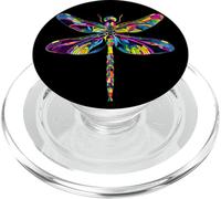 Dragonfly Flying Insects Colorful Wings Cute Dragonflies PopSockets PopGrip for MagSafe