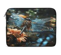 Dragonfly Flying on The Pond Laptop Sleeve Case 17inch, Shockproof Protective Case, 10-17 Inch Computer Sleeve, Water Resistant Laptop Briefcase for Men Women Compatible with MacBook Air/Notebook/Tabl