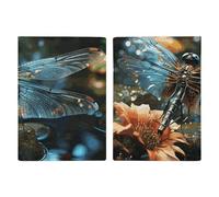Dragonfly Flying on The Pond Passport Holder, ID Card Protector Case Passport Holder with Slot Passports Travel Wallet Document Cover for Women And Men