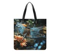 Dragonfly Flying on The Pond Shoulder Bag Handbags Tote Bag