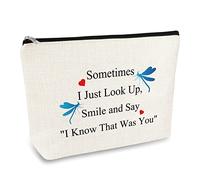 Dragonfly Gift Memorial Gifts Makeup Bag Dragonfly Lover Gifts Sympathy Cosmetic Bag Remembrance Loss of Loved One Gift for Women Travel Cosmetic Pouch Bereavement Present