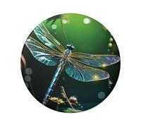 Dragonfly Green Button Pins 1 Pc, 2.4 Inch Round Button Badges Metal Personalized Picture Photo Pin Buttons Kit For Craft Supplies Christmas Diy Party Projects, 5 PCS, One Size