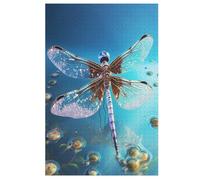 Dragonfly Jigsaw Puzzles for Adults 1000 Piece Wooden Puzzle for Kids Challenging Game 78×53cm