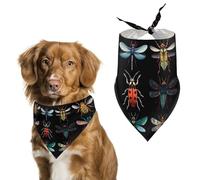 Dragonfly Ladybug Insect Pet Scarfs Adjustable Pet Scarf Dog Bandana