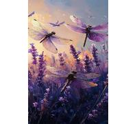 Dragonfly Lavender 1000 Piece Jigsaw Puzzle for Adults, Creativity, Challenging and Difficult Puzzle, Brain Teaser Puzzles for Adults 1000 Pieces for The Whole for Women, Men