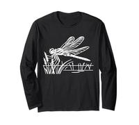 Dragonfly Line Art Insect Lover Long Sleeve T-Shirt