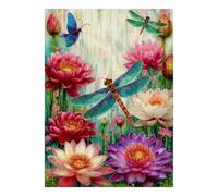 Dragonfly Lotus Butterfly 1000pcs Mini Puzzle For Adults Challenging