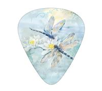 Dragonfly Lotus Guitar Plectrums Classical Triangle Bass Acoustic And Electric Guitar Plectrums For Guitarists 12 Pieces