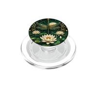 Dragonfly Lotus Pond Celestial Nature PopSockets PopGrip for MagSafe