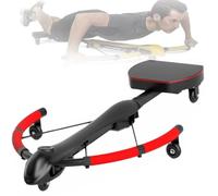 Dragonfly Machine，Rowing Machine - 3-Speed Resistance Abdominal Exercise Device，LED Display Counting，Auto Rebound，Safe Stable for Arm Shoulder Back Leg Core，Home Gym Fitness Equipment(Red)