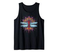 Dragonfly Meditation Fractal Geometry Spiritual Yoga Mandala Tank Top