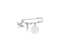 Dragonfly Memorial Brooch Pin Gifts Sometimes I Just Look Up Smile And Say I Know That Was You Memories Jewelry, S, Alloy Steel, no gemstone