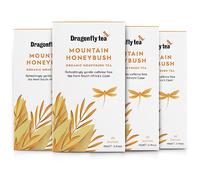 Dragonfly Mountain Honeybush Tea | Pack of 4 x 20 Organic Tea Bags (80 Teabags) | Herbal Tea Bags | Honeybush Tea | Caffeine-Free | Naturally Sweet | Compostable