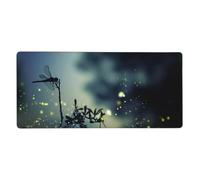 Dragonfly On Branch Print Gaming Mouse Pad XXL Mousepad Keyboard and Mouse-Pads Desk Mat Office,35.5in X 16 in
