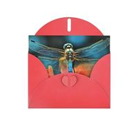 Dragonfly On The Flower Greeting Cards Blank Note Cards with Envelopes Happy Birthday Card Thank You Card Wedding Party Invitation Cards for All Occasions 4x6 Inch
