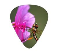 Dragonfly On The Flower Guitar Picks Set-Premium Abs Material,Various Thicknesses-Enhance Your Playing Experience