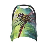 Dragonfly Painting Baby Car Seat Canopy Cover, Multi Use Breathable Nursing Breastfeeding Covers for Mom Soft Stroller Sun Shade Newborn Shower Gift