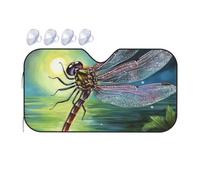 Dragonfly Painting Car Windshield Sun Shade Foldable Car Sun Shade Front Windshield Sunshade Windshield Cover Reflective Sun Visor Keep Your Vehicle Cool for Most Sedans SUV Truck