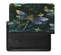 Dragonfly Passport Holder Vaccine Card Holder Travel Document Organizer Credit Card Organizer for Women/Men