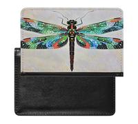 Dragonfly Passport Holder with Card Slots Portable Passport Cover Compact Waterproof Passports Protector