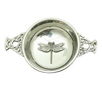 Dragonfly Pewter Knot Band Quaich Bowl Scottish Quaich 110
