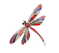Dragonfly Pin Brooch | Flying insectt Alloy Brooch Pin | insectt Brooch Crystal Bee Brooch Dragonfly Brooch | Animal Pin Badge for Women | Alloy Animal Brooch