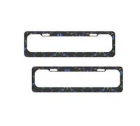 Dragonfly Print License Plate Frames Aluminum Metal License Plate Holder Covers Rustproof Waterproof Decorative Sign Frames