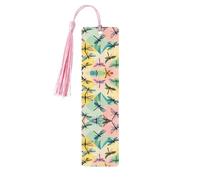 Dragonfly Print Wooden Bookmarks Tassel Bookmark Book Marks Reading Accessories,for Book Lovers Teachers