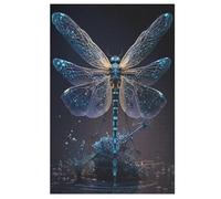 Dragonfly Puzzles 1000 Pieces Wooden Jigsaw Puzzle for Adults Brain Exercise Challenge Game Gift for Kids Children Jigsaws (78×53cm)