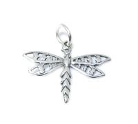 Dragonfly sterling silver charm .925 x 1 Dragon Fly Dragonflies charms