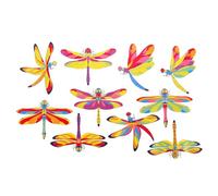 Dragonfly Strike 10pcs Window Decals Bird Electrostatic PVC Prevention