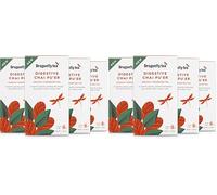 Dragonfly Tea Digestive Chai Pu'er Teabags (4x20 Tea Bags), Organic Fermented Chai Tea Bags for Gut Health Support 80 x Individually Wrapped Teabags (Pack of 2)