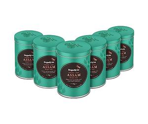 Dragonfly Tea Luxury Leaf Assam Black Tea, Loose Leaf Black Tea in Tea Caddy, 50g (Pack of 6, 300g)