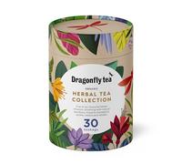 Dragonfly Tea Organic Herbal Tea Gift Collection, (30 teabags), Organic Bags Night Sky Calm, Cape Malay Chai, Mint Garden Digestive, Happy Times Tulsi & Golden Balance Turmeric
