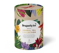 Dragonfly Tea Organic Herbal Tea Gift Collection, (30 teabags), Organic Bags Night Sky Calm, Cape Malay Chai, Mint Garden Digestive, Happy Times Tulsi & Golden Balance Turmeric