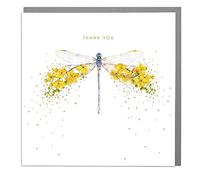 Dragonfly - Thank You Card for Her with Grey Envelope by Lola Design