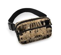 Dragonfly Watercolor Painting Waist Bag Fashion Fanny Bag with Adjustable Strap for Outdoor Workout Cycling Unisex, white, 20x13cm, Waist Bag